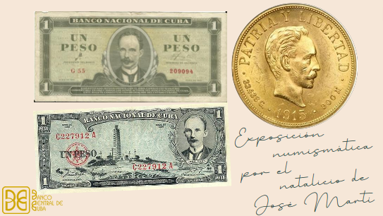 Imagen relacionada con la noticia :Exposición numismática por el natalicio de José Martí